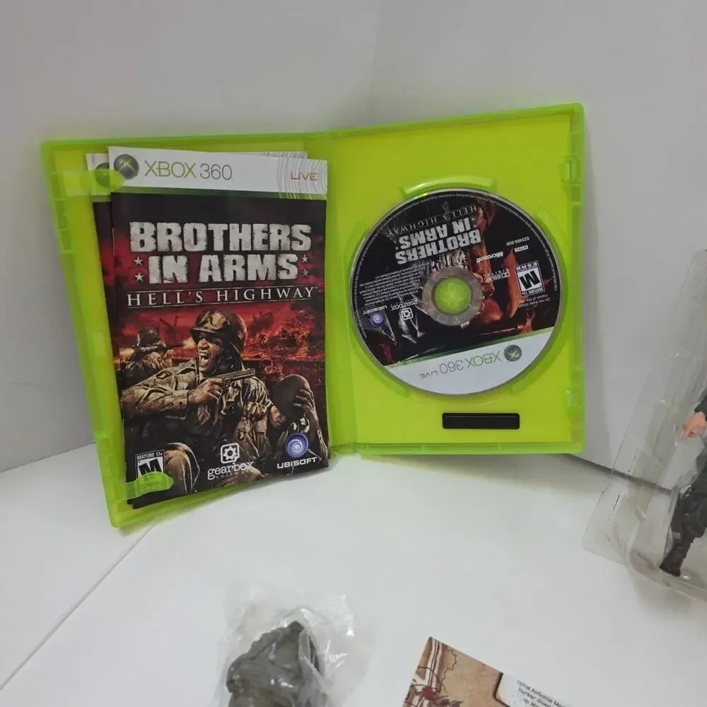 Brothers In Arms Hell’s Highway Limited Edition Xbox 360 Complete CIB Figure +